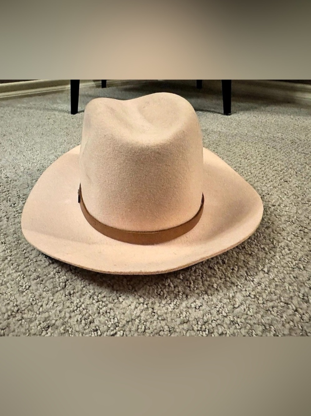 Rag&Bone 100% Wool Fedora Hat in Pink Size S New
